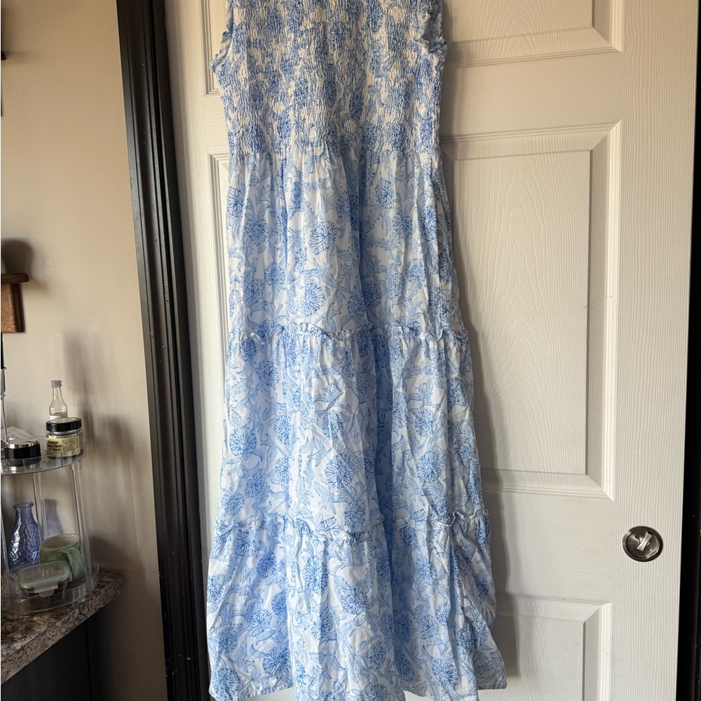J.Marie blue and white maxi dress
